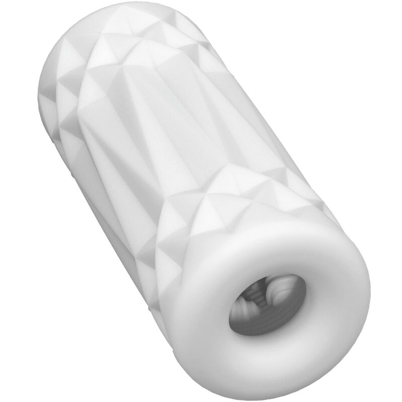 Masturbateur Vagin Réaliste Hedy Texturé Étui Rigide Blanc - Pretty Love
