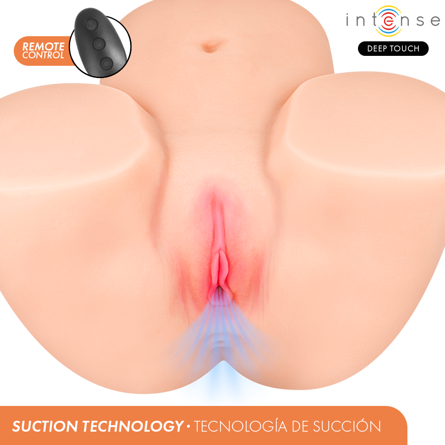 Masturbateur Vaginal Ginger Succion Chaleur Vibration et Effets Vocaux - Intense