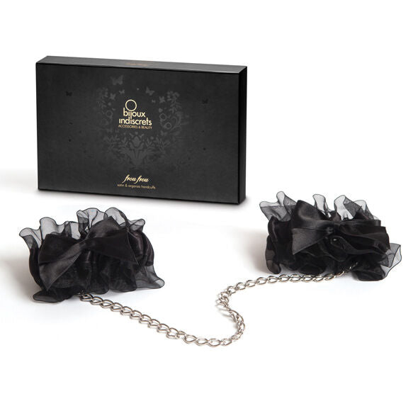 Menottes BDSM Frou Frou Organza et Satin Élégantes - Bijoux Indiscrets