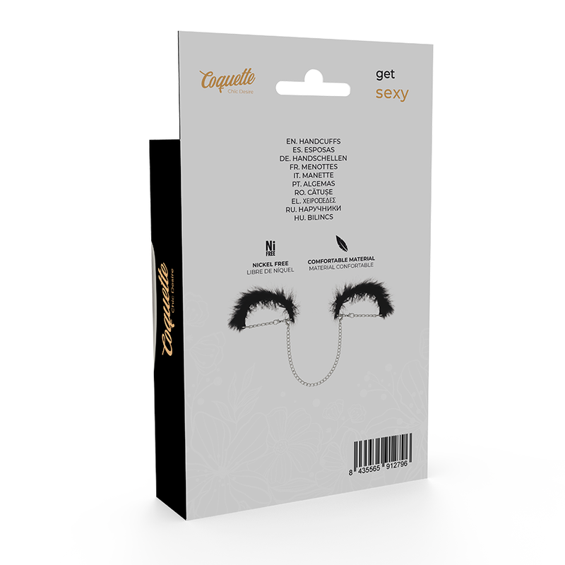 Menottes BDSM Métal Sans Nickel Fermes et Confortables - Coquette