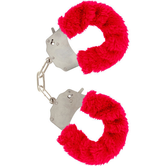 Menottes Fourrure Furry Fun Bondage Chaîne Chromée - ToyJoy