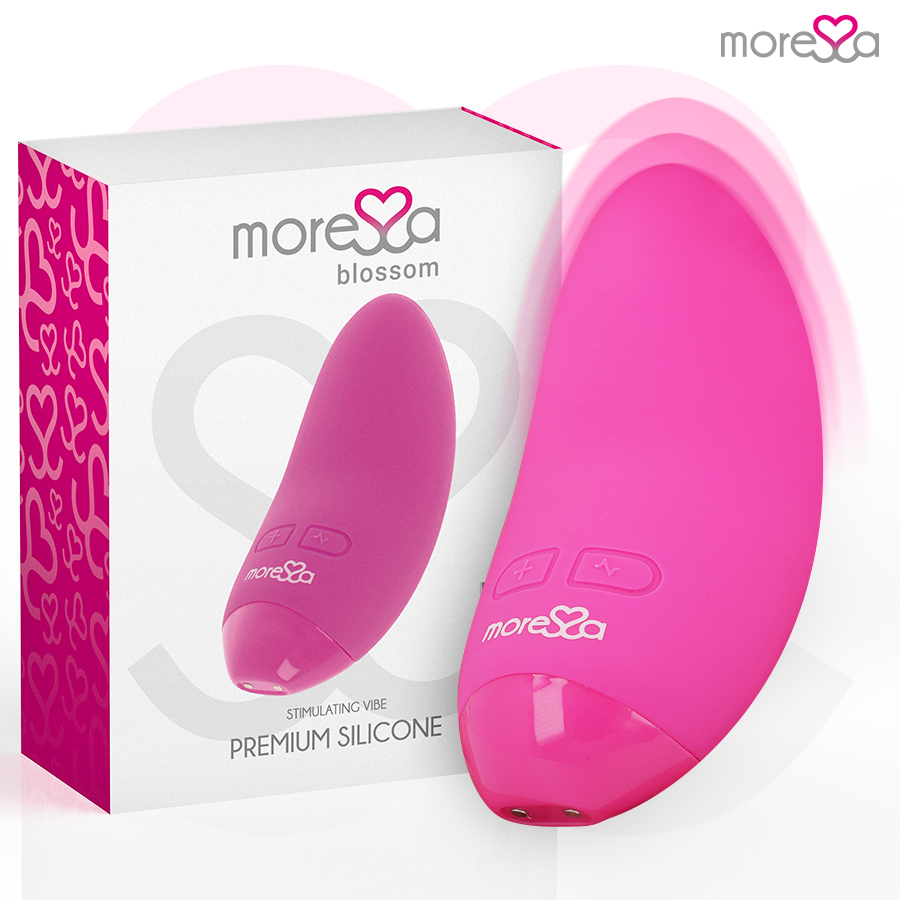 Mini Vibromasseur Blossom Courbé 6 Modes 3 Intensités USB - Moressa