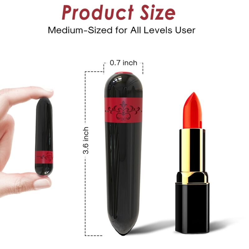 Mini Vibromasseur Bullet Rocket - 9 Modes et Etanche - Armony