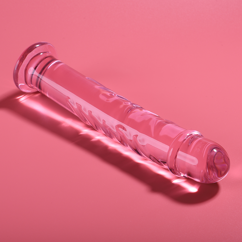NEBULA SERIES BY IBIZA - MODÈLE 16 GODE EN VERRE BOROSILICATE ROSE 18.5 CM -O- 3 CM