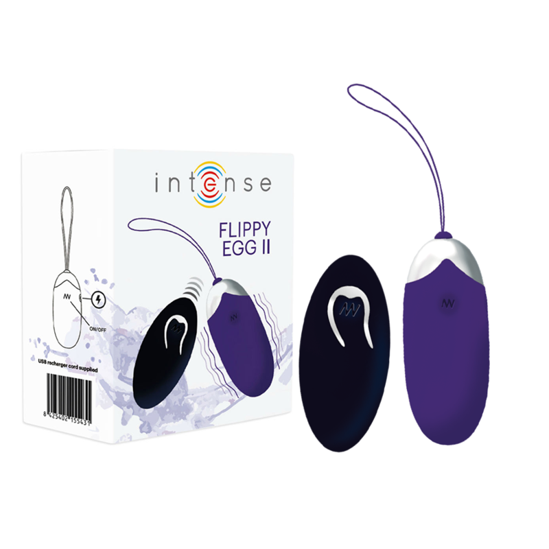 Oeuf Vibrant Flippy II Rechargeable USB Télécommandé - 12 Modes - Intense