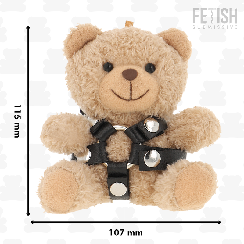 Ours en Peluche BDSM Bongo Harnais à Anneaux - Fetish Submissive