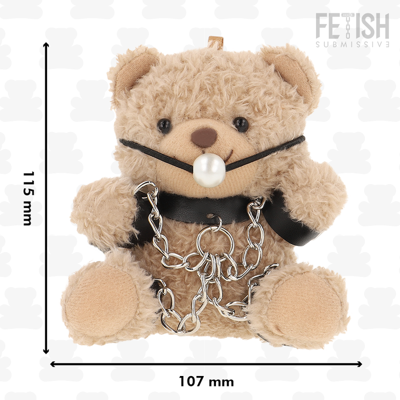 Ours en Peluche BDSM Fozzie Harnais Cuir et Bâillon - Fetish Submissive