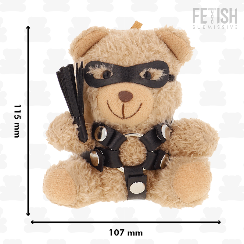 Ours en Peluche BDSM Ted Harnais Masque et Fouet - Fetish Submissive