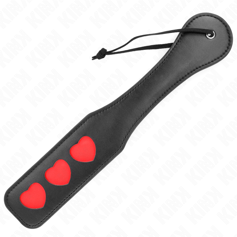 Palette Coeur BDSM Cuir Manche Ergonomique 32 cm - Kink