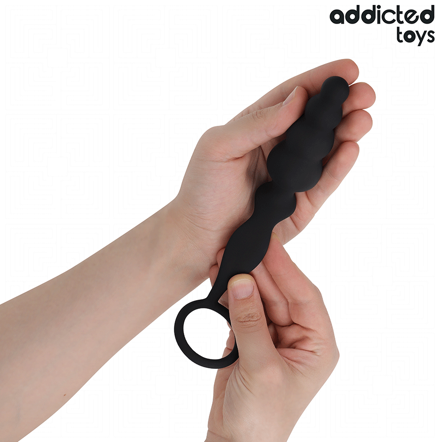 Plug Anal avec Anneau Testiculaire Modèle 5 Silicone - Addicted Toys
