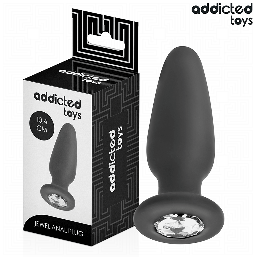 Plug Anal Bijou Conique 3 Tailles Pierre Décorative - Addicted Toys