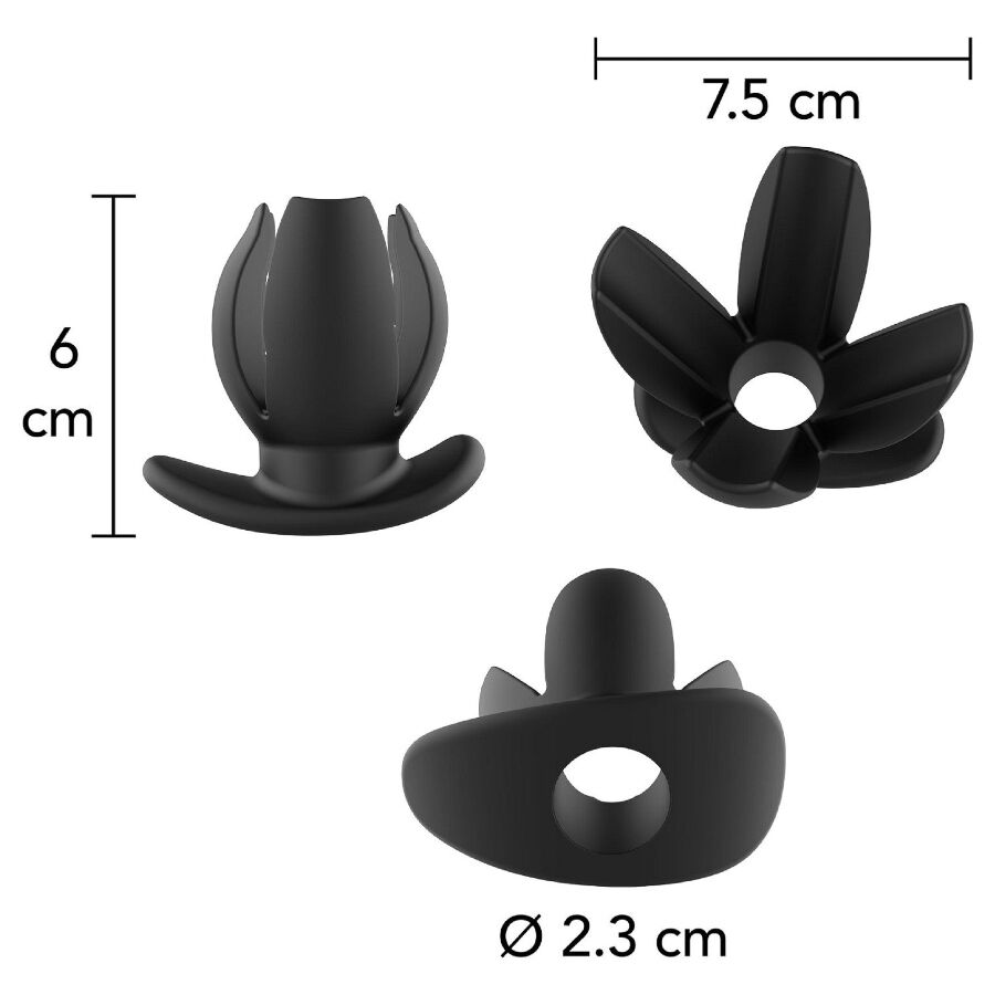 Plug Anal Écarteur Expansible 4 Voies Tunnel Central Silicone - Hidden Desire