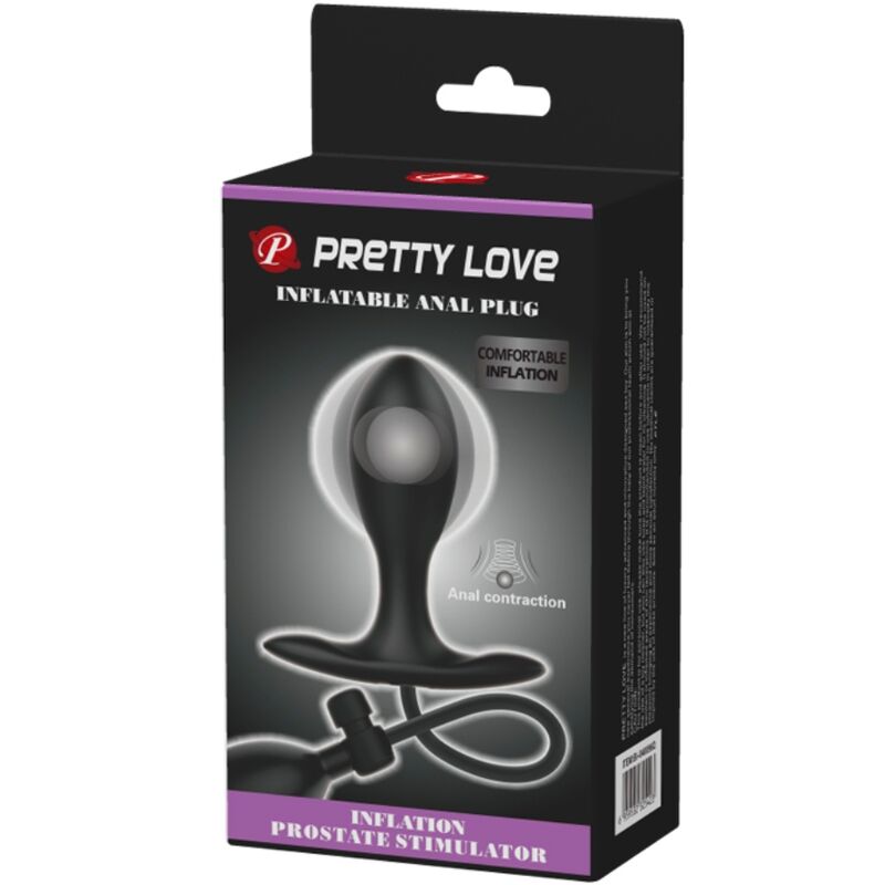 Plug Anal Gonflable Silicone Soupape de Sécurité Étanche - Pretty Love