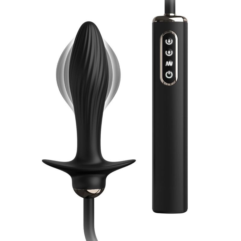 Plug Anal Gonflable Vibrant Auto-Throb Silicone Pulsation Automatique - Anal Fantasy