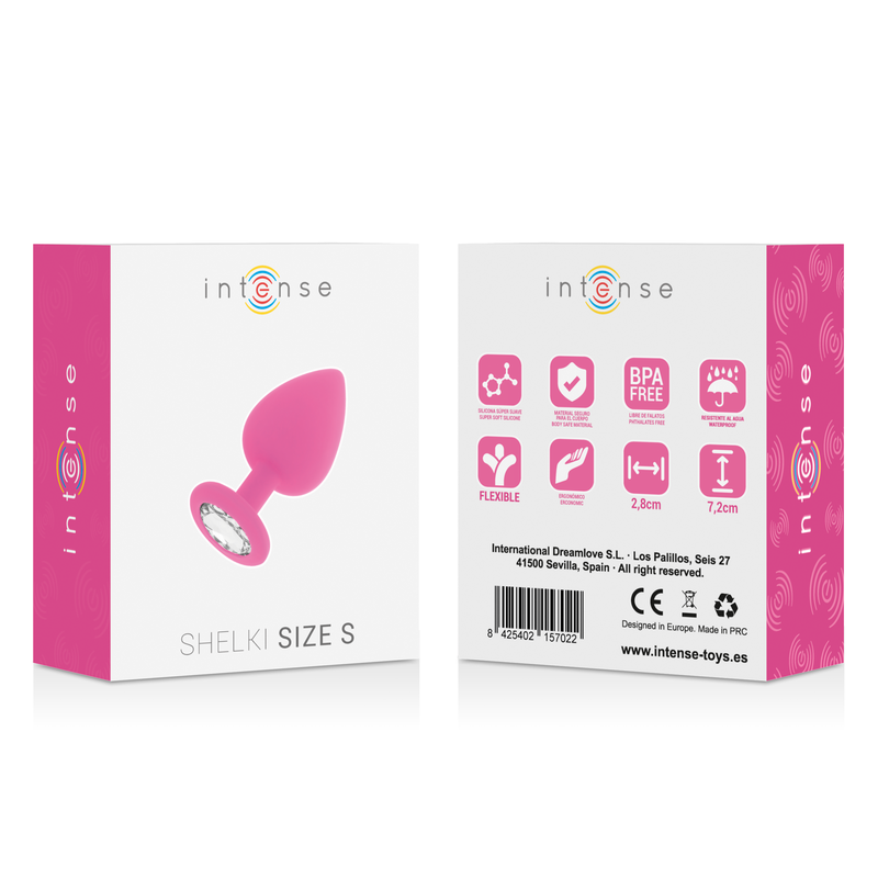 Plug Anal Shelki avec Base Diamant - Silicone Doux Étanche - Intense
