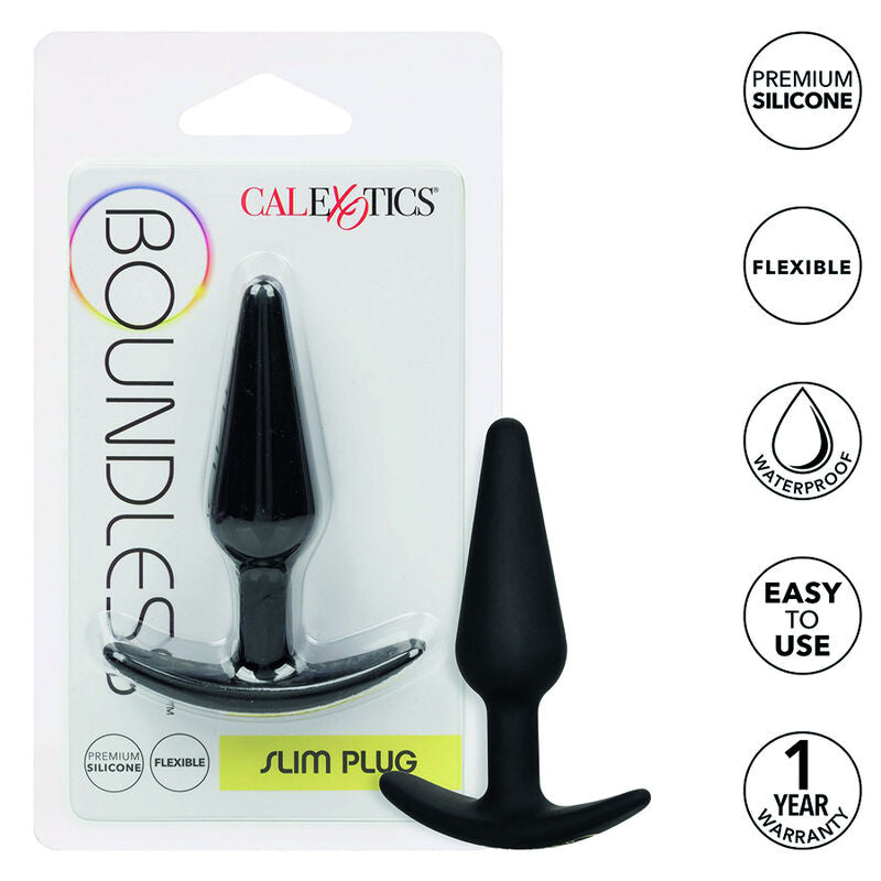 Plug Anal Slim Boundless Silicone Flexible Base Tirette - CalExotics