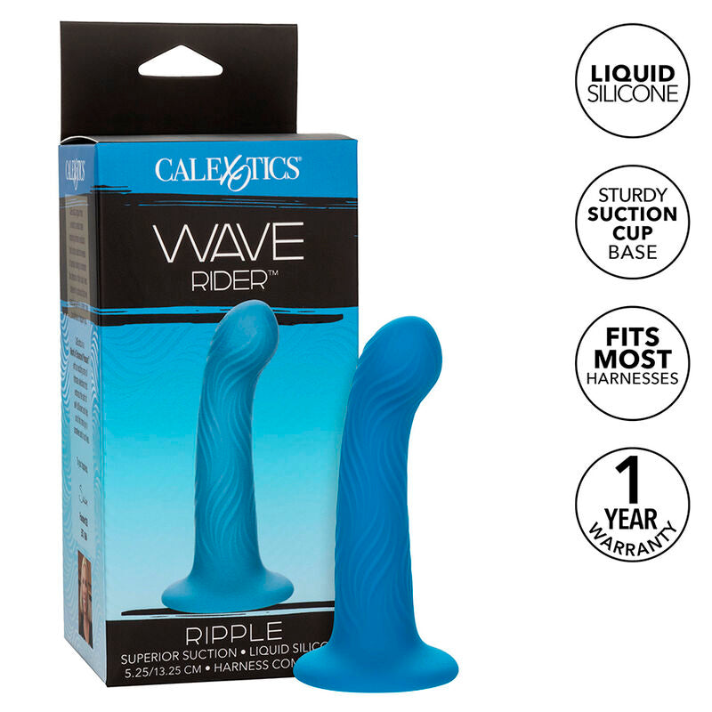 Plug Anal Texture Ondulée Wave Rider Ripple Base Ventouse - CalExotics
