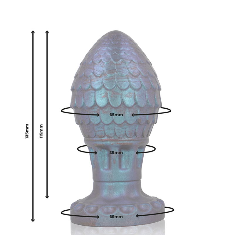 Plug Anal Œuf de Dragon Vrakos - Silicone 3 Tailles - Epic