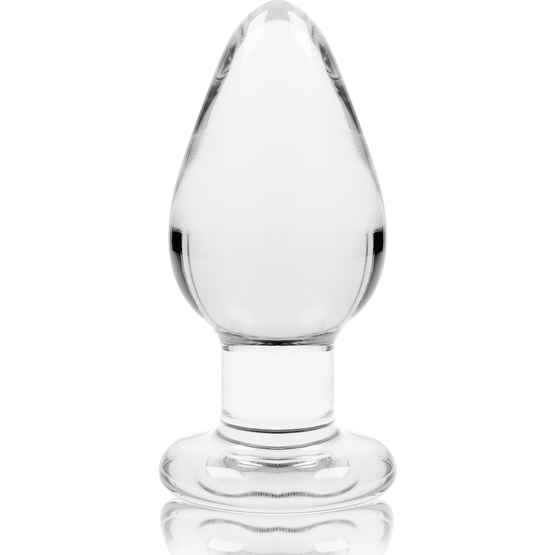 Plug Anal Verre Borosilicate Modèle 3 Transparent 11 cm - Nebula Series By Ibiza