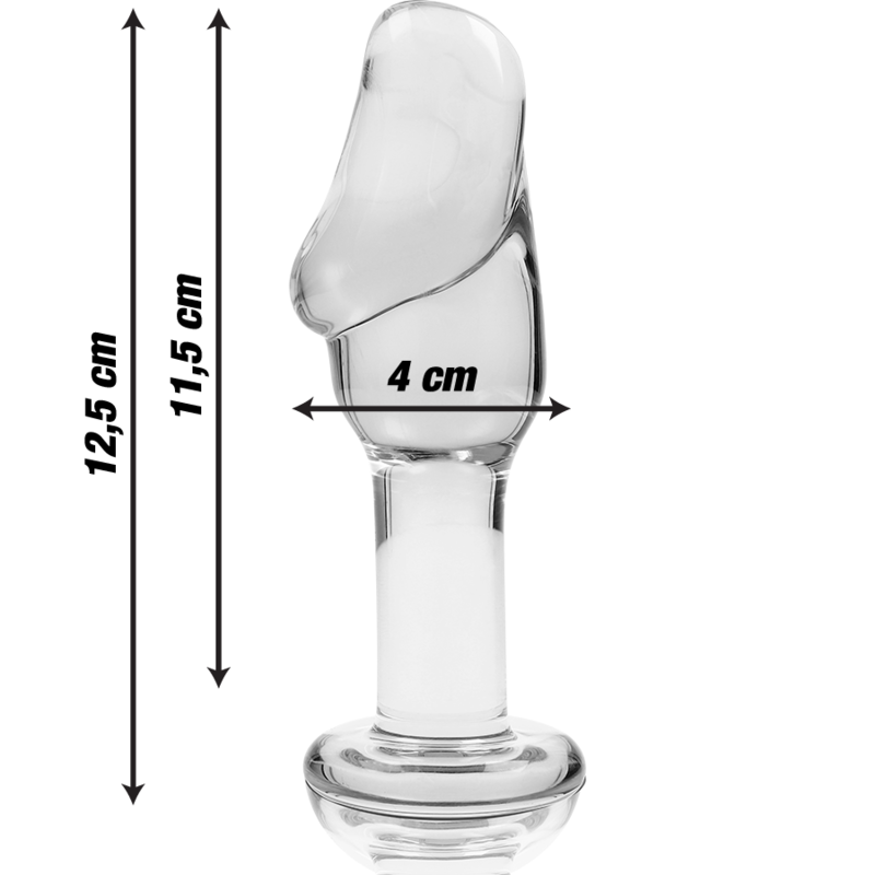Plug Anal Verre Borosilicate Modèle 6 Base Large 12,5 cm - Nebula Series By Ibiza