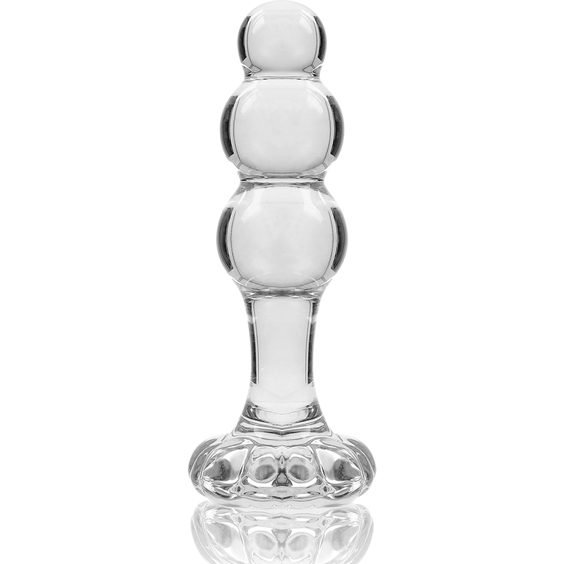 Plug Anal Verre Borosilicate Nebula Modèle 1 Transparent 10,5 cm - Nebula Series By Ibiza