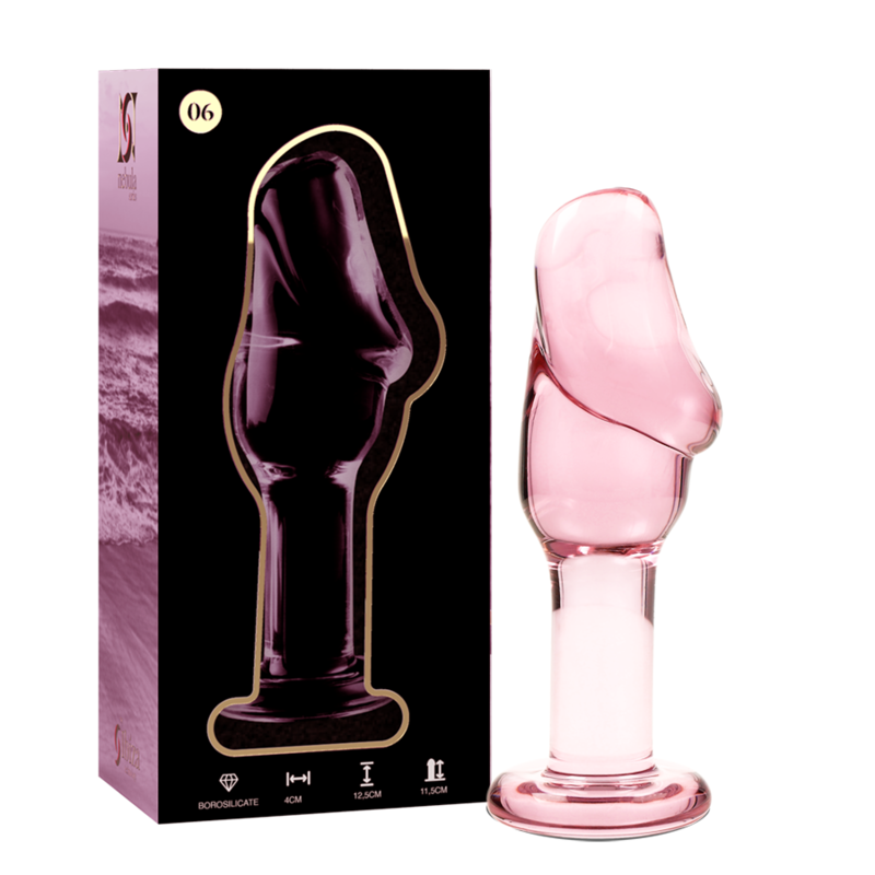 Plug Anal Verre Borosilicate Nebula Modèle 6 Base Large 12,5 cm - Nebula Series By Ibiza