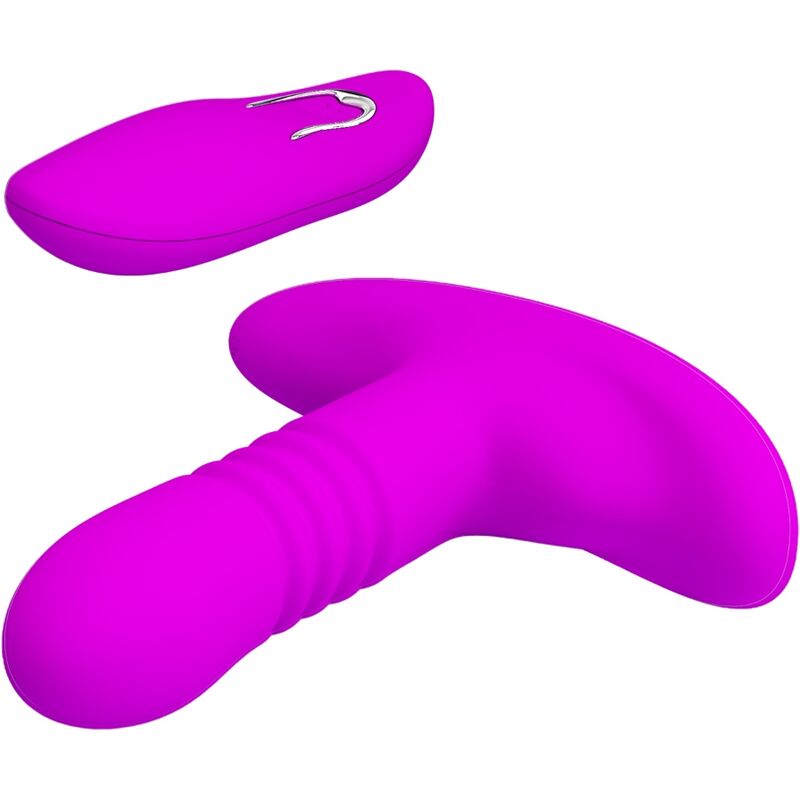 Plug Anal Vibrant Heather Va-et-Vient Ventouse 12 Modes Rechargeable - Pretty Love