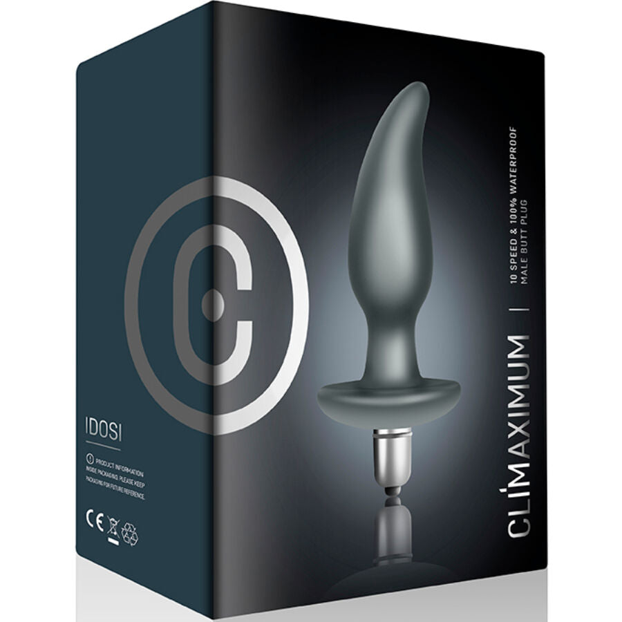 Plug Anal Vibrant Idosi Bullet Pointe Conique Prostate 10 Vitesses - Climaximum