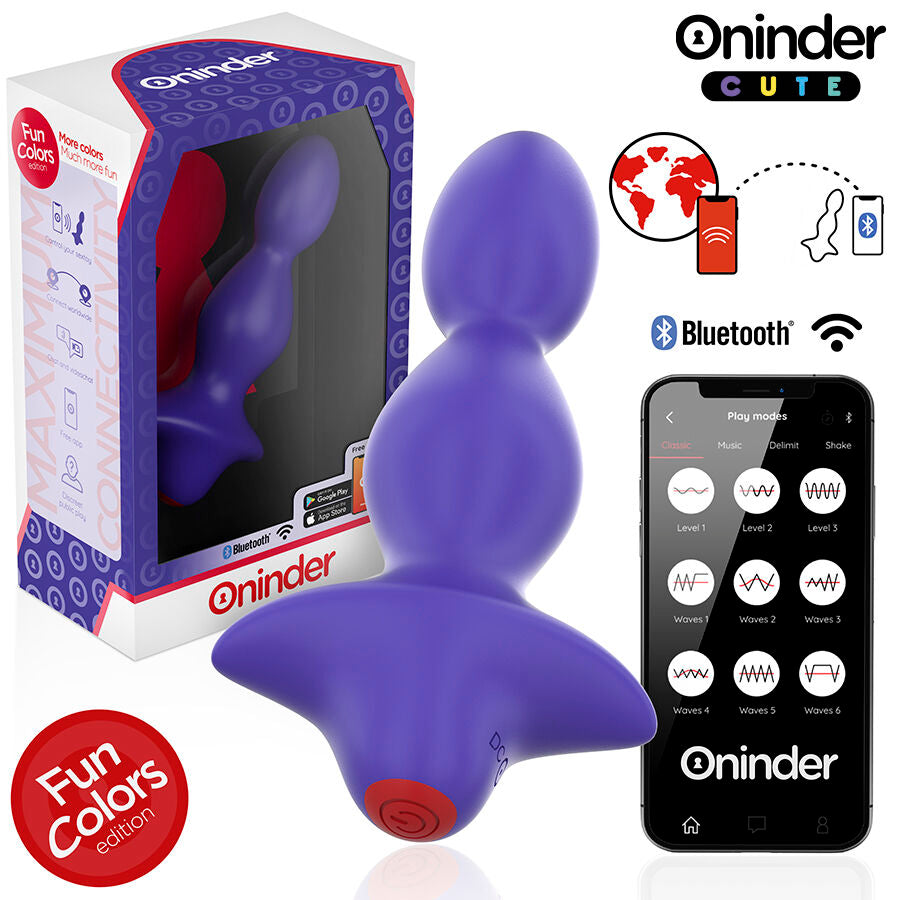 Plug Anal Vibrant Love Butt 9 Modes Connecté Application - Oninder