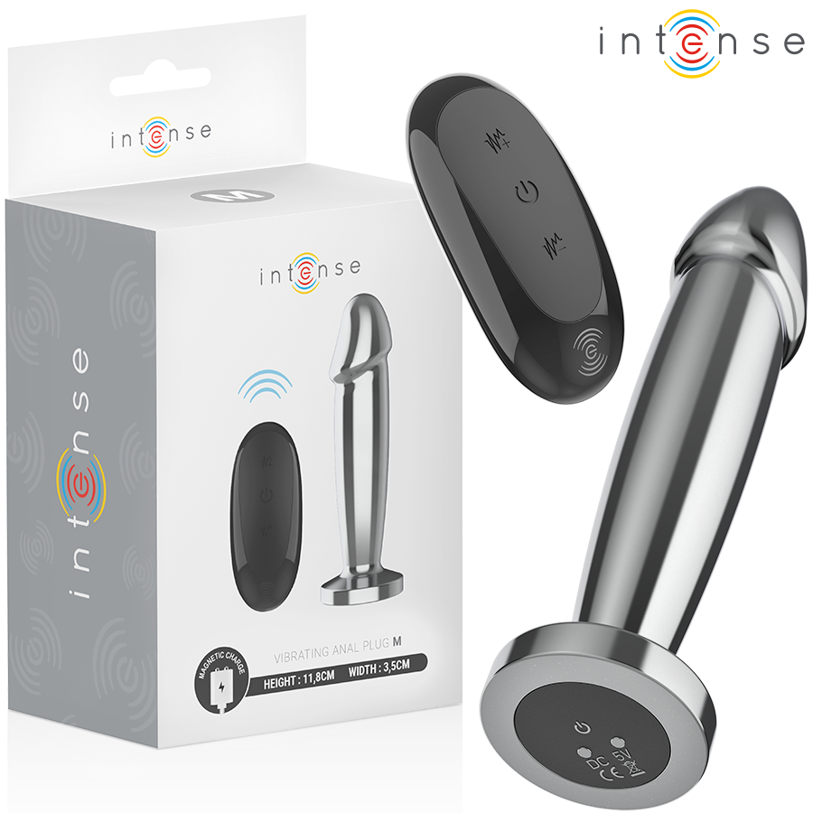 Plug Anal Vibrant Métal 10 Modes avec Télécommande - Intense