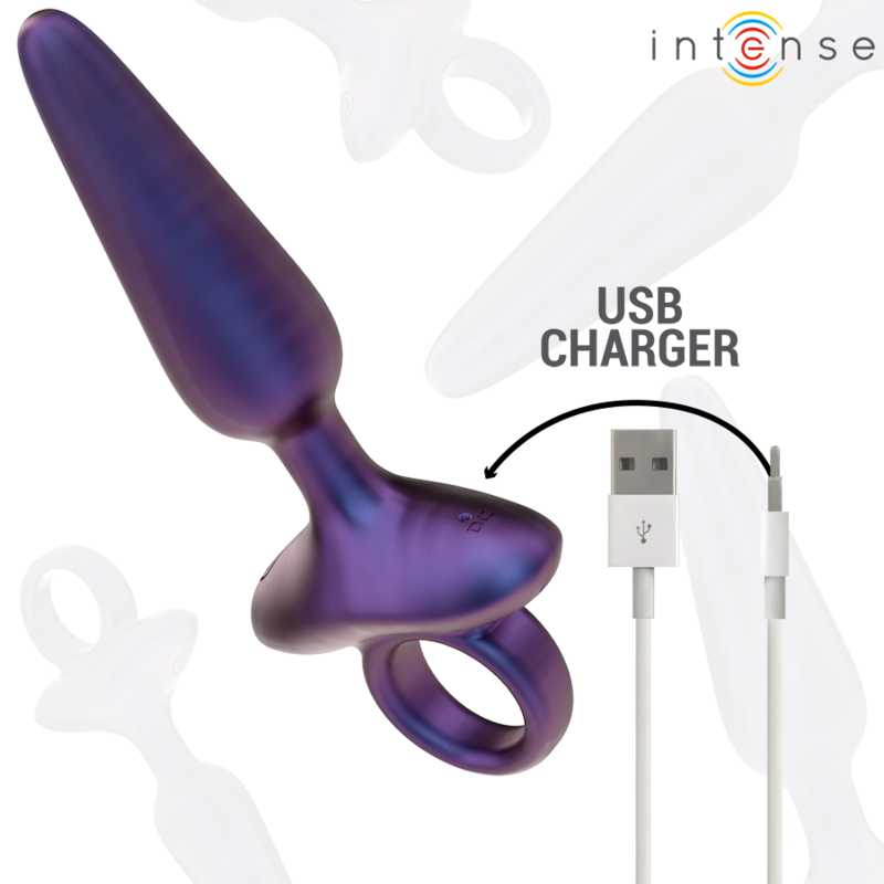 Plug Anal Vibrant Marlon Modèle 4 Télécommande 10 Modes Rechargeable - Intense