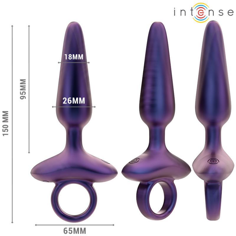 Plug Anal Vibrant Marlon Modèle 4 Télécommande 10 Modes Rechargeable - Intense