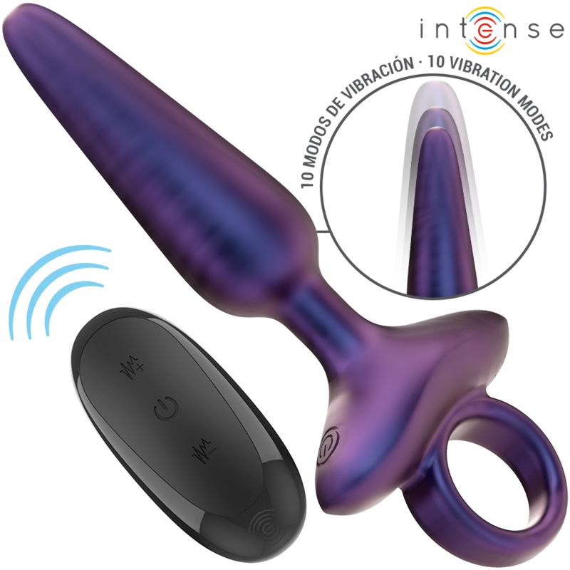 Plug Anal Vibrant Marlon Modèle 4 Télécommande 10 Modes Rechargeable - Intense