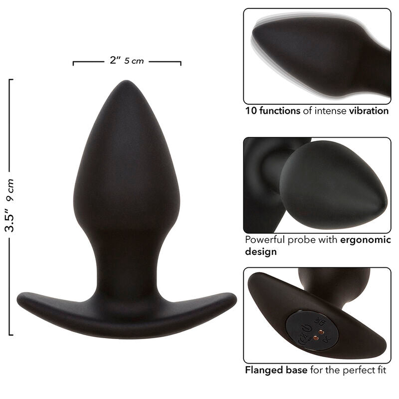 Plug Anal Vibrant Rock Bottom 10 Modes Puce Mémoire IPX7 - CalExotics
