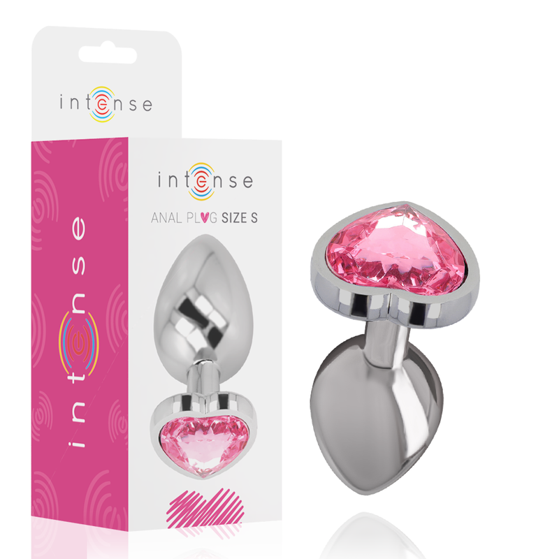 Plug Bijou en Aluminium - Base Cœur Brillante - Intense