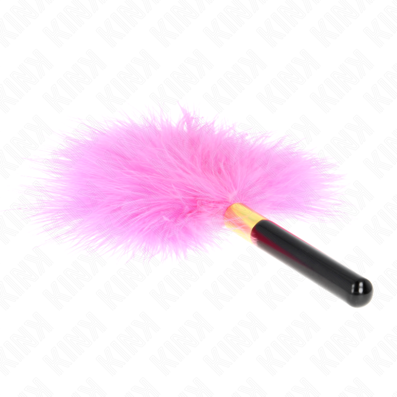 Plumeau Tickle Plumes Métal Doré Fuchsia 18 cm - Kink