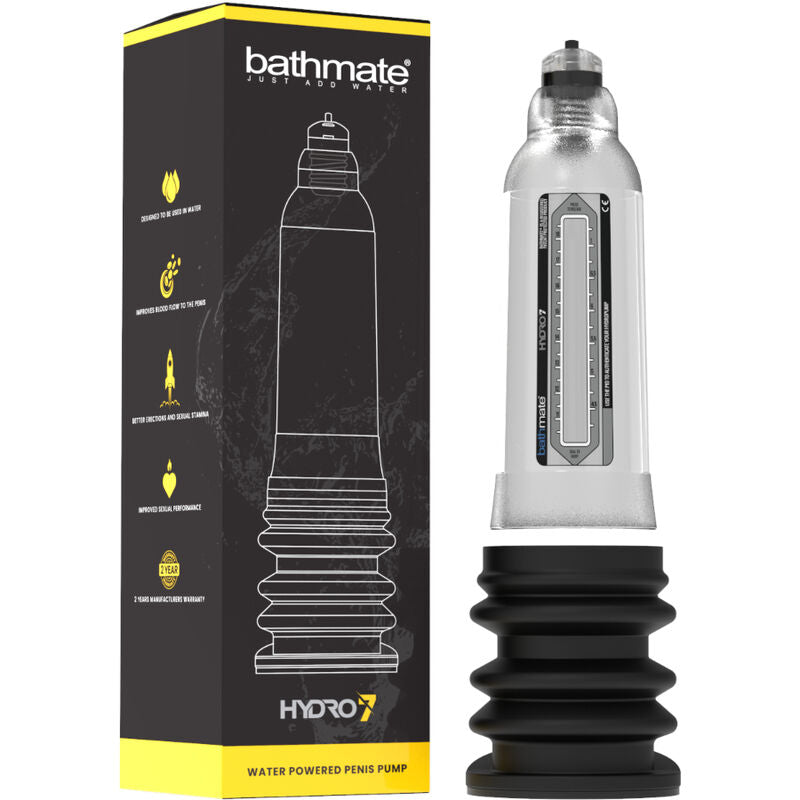Pompe à Pénis Hydraulique Hydro 7 Hercules Transparent - Bathmate