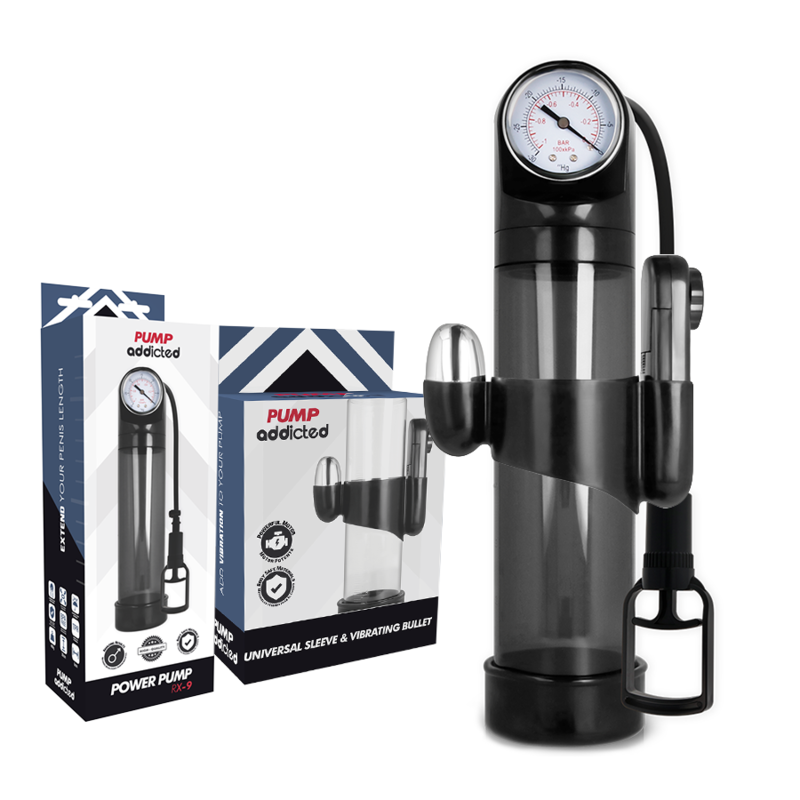 Pompe à Pénis Vibrante RX9 Gâchette Rapide - Pump Addicted