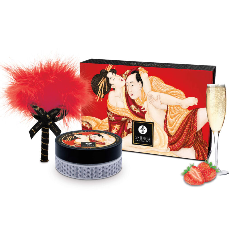 Poudre de Massage Comestible Kit Pinceau - Shunga