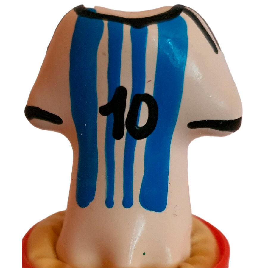 Préservatif Fantaisie Peint à la Main Chemise Messi N°10 - Condomerie