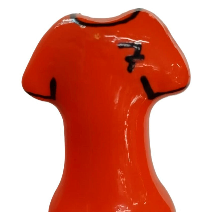 Préservatif Fantaisie Peint à la Main Motif T-Shirt Orange - Condomerie