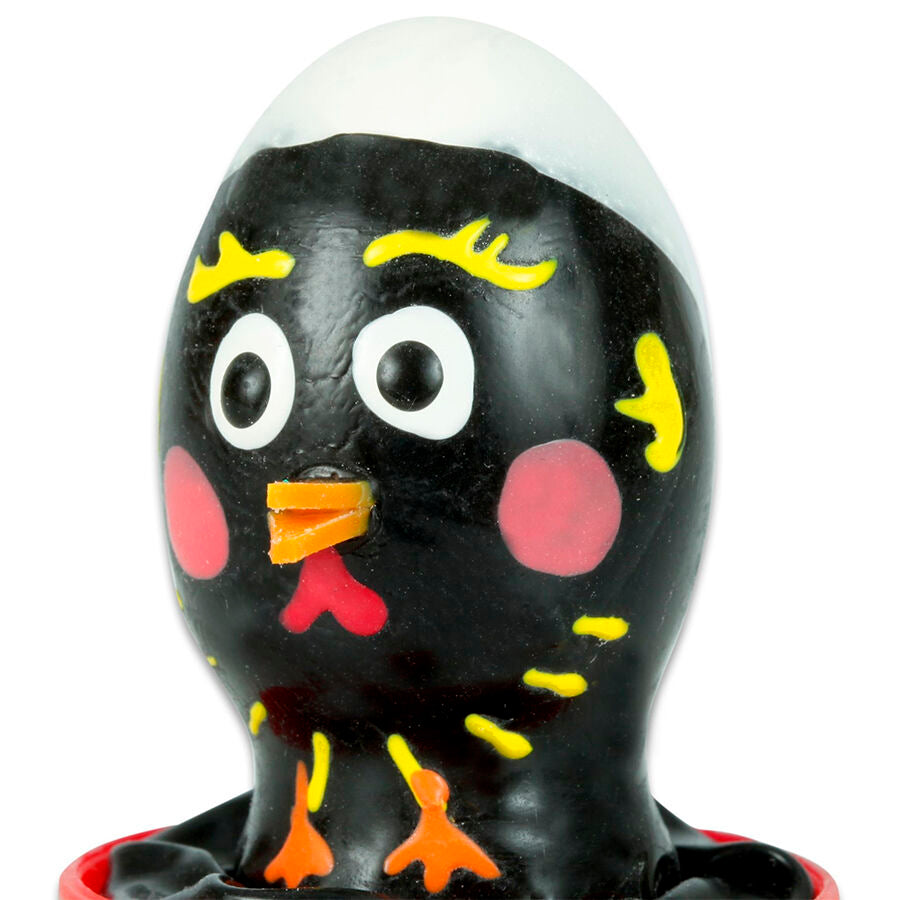 Préservatif Fantaisie Peint à la Main Poulet Noir Latex - Condomerie
