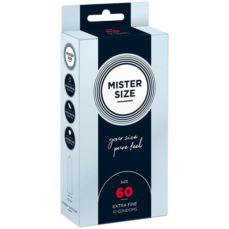 Préservatifs Mister Size - Taille du M au XXXL - Ultra Fin