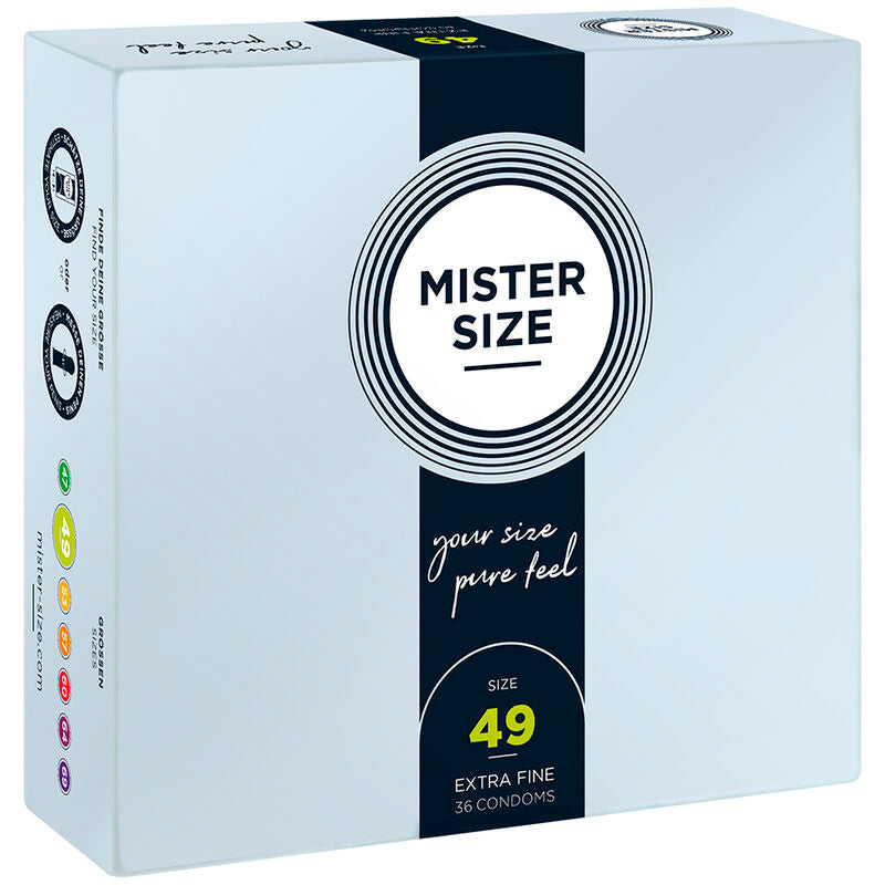 Préservatifs Mister Size - Taille du M au XXXL - Ultra Fin