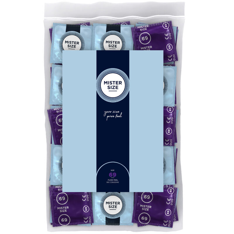 Préservatifs Mister Size - Taille du M au XXXL - Ultra Fin