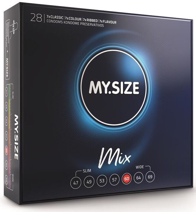 Préservatifs My Size Mix - Taille Personnalisée Végan XS à XXXXL