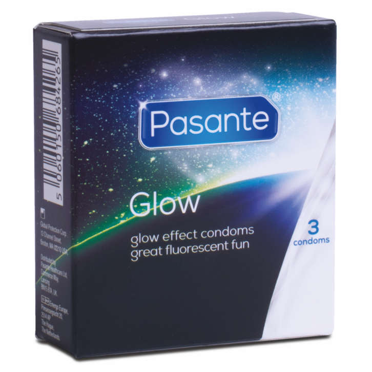 Préservatifs Pasante Glow - Phosphorescents Brillent dans le Noir