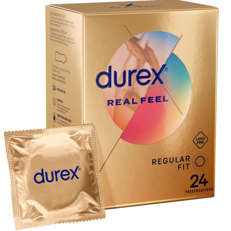 Préservatifs Sans Latex RealFeel Sensation Naturelle 24 Unités - Durex
