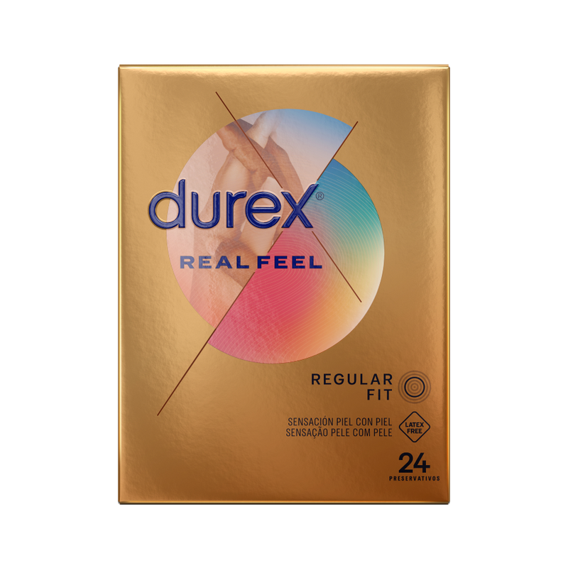 Préservatifs Sans Latex RealFeel Sensation Naturelle 24 Unités - Durex