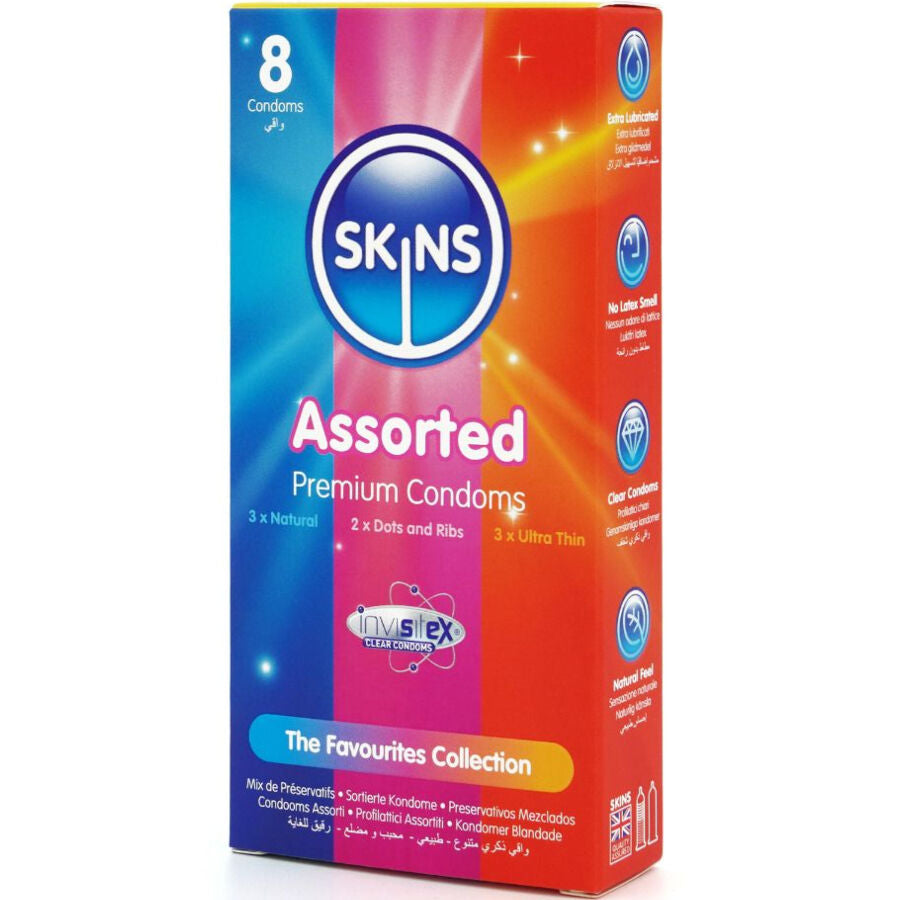 Préservatifs Skins Assortis - Natural Texturés Ultra Fin Variés